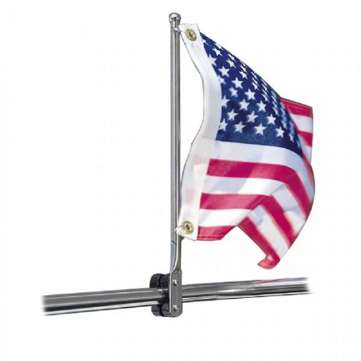 Taylor Made 7/8inch-1-1/4inch SS Rail Mount Pulpit Staff