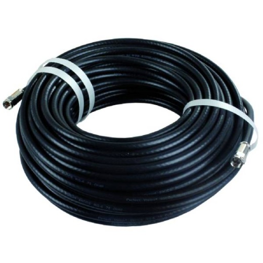 Jr Products 100 RG6 Coax Cable with Compression End Fittings