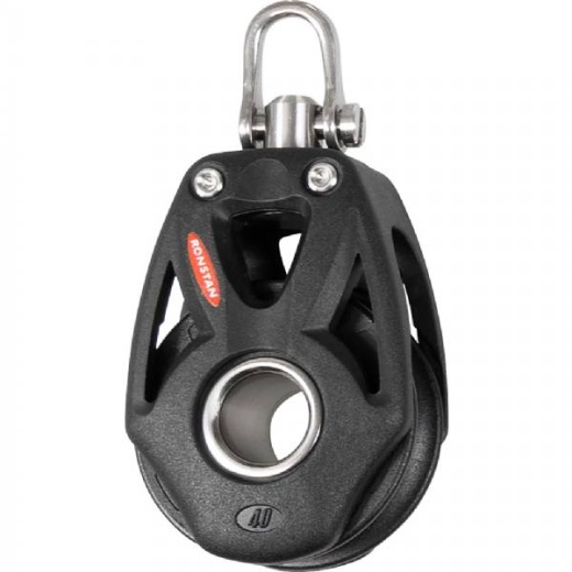 Ronstan Series 40 Orbit Single Block with Becket and Swivel Head