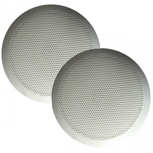 Majestic Global Ultra Slim 6 Inch Speakers 30W - White Pair