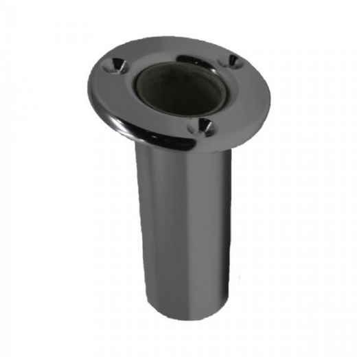 Taco Marine Flush Mount Rod Holder 10 Degree - Black Aluminum