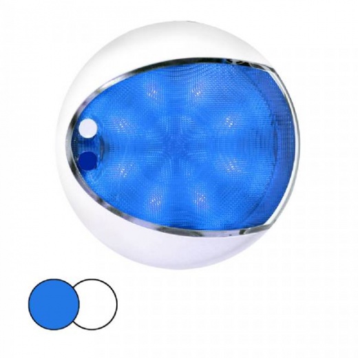 Hella Euroled 175 Surface Mount Touch Lamp - Blue/White Led - White