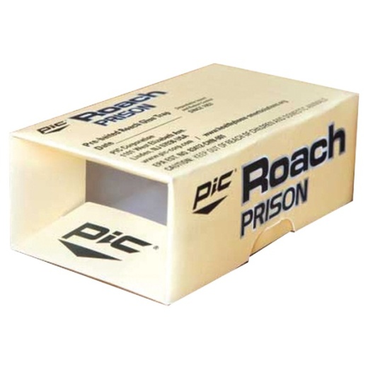 Pic Roach Prison Covered Insect Glue Trap, 2 Pk