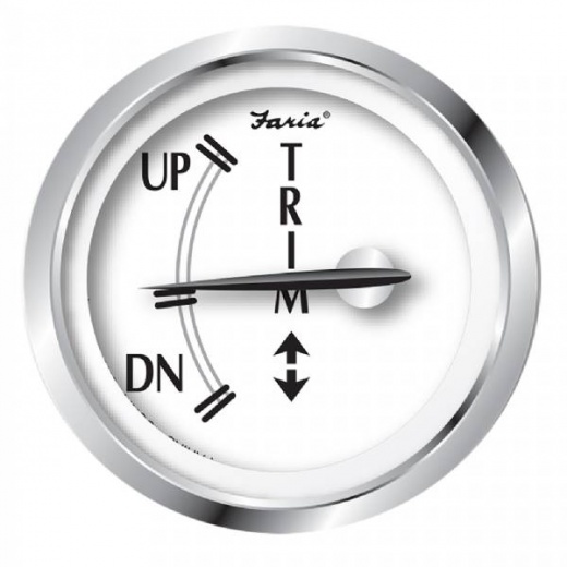Faria Newport SS 2Inch Trim Gauge for F/J/E/Suzuki Outboards
