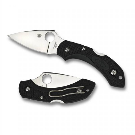 Spyderco Dragonfly2 Black FRN Plain Edge Folding Knife