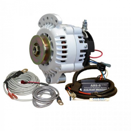 Balmar 621 Series Alternator - Spindle Mount(Single Foot) Charging Kit