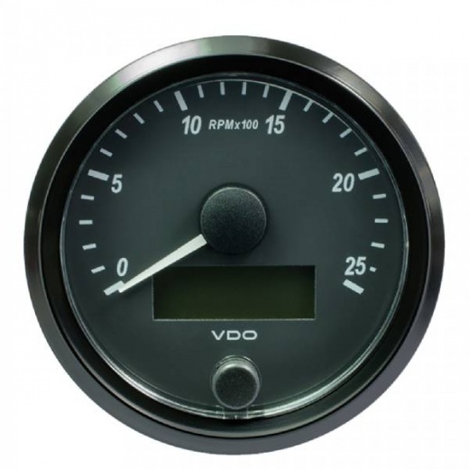 VDO SingleViu 80mm Tachometer - 2500 RPM