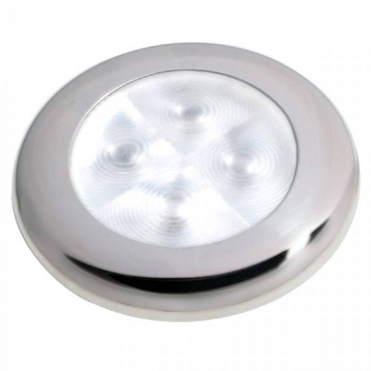 Hella Slim Line LED Courtesy Lamp - White LED with Stainless Steel Bezel