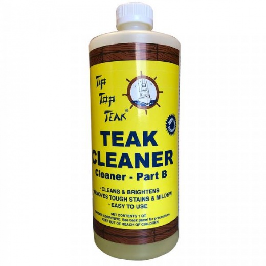 Tip Top Teak Cleaner Part B - Quart: The Ultimate Cleaning Solution for Teak Surfaces