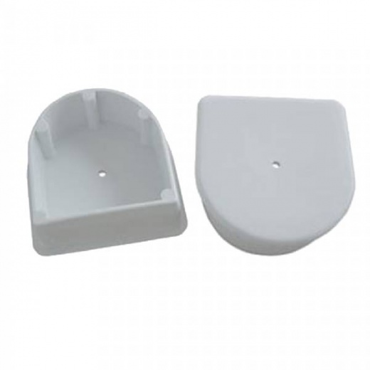 Dock Edge Large End Plug - White 2-Pack