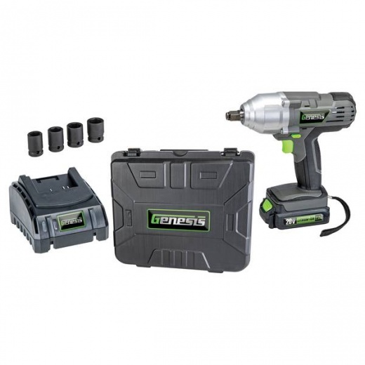 Genesis 20V Li Impact Wrench Kit