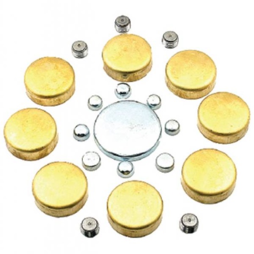 Dometic Freeze Plug Kit GM-Chev Sb V8 Sierra Brass Freeze Plug Kit