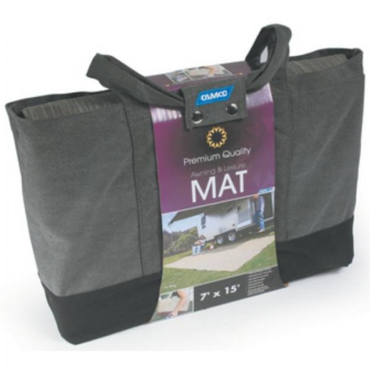 Camco Marine Awning Leisure Mat 7ftx15ft Gray