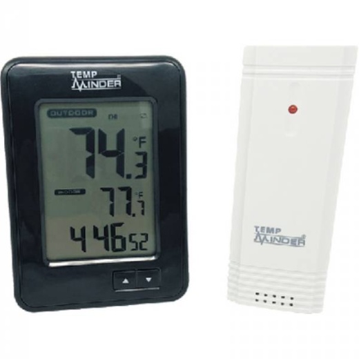 Minder Research Wireless Thermometer And Clock TM22259VP MRI-200MX Tempminder
