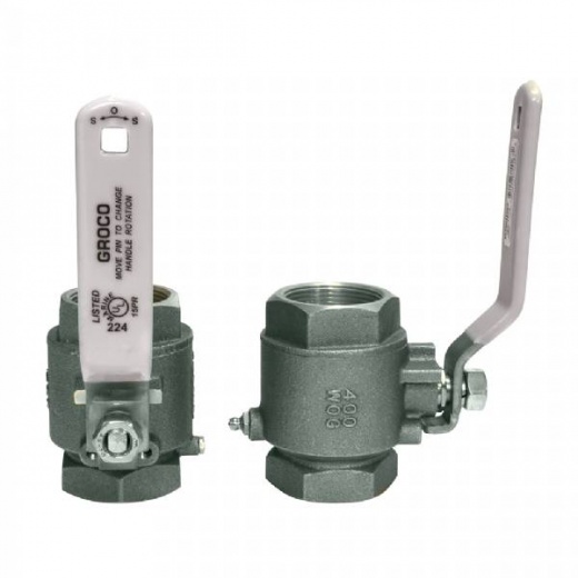 Groco 3/4Inch NPT Stainless Steel In-Line Ball Valve