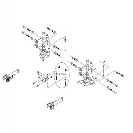 Roadmaster Base Plate - Removable Tab, Without Safety Cables, With Hardware
