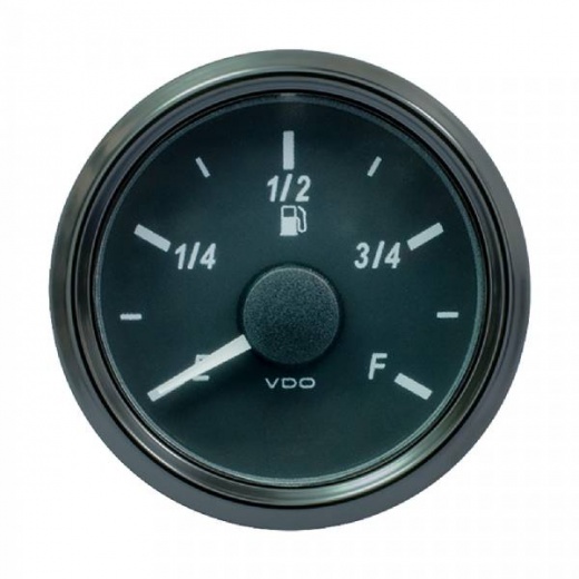VDO SingleViu 52mm Fuel Level Gauge - E/F Scale 240-33 Ohm