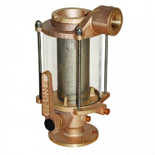Groco 1-1/4Inch Ball Valve/Seacock and Raw Water Strainer Combo