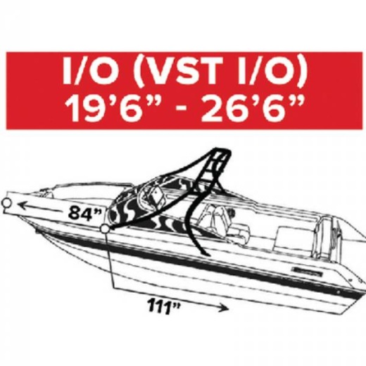 Carver Vst-23 I/O W/Tower Boat Cover