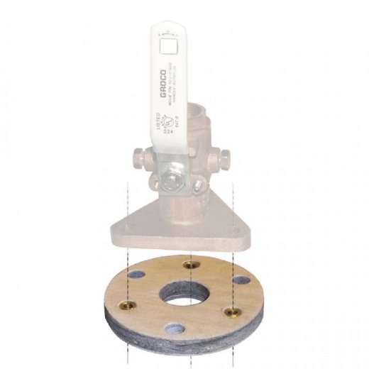 Groco Backing Block F/1-1/4Inch and 1-1/2Inch Seacocks