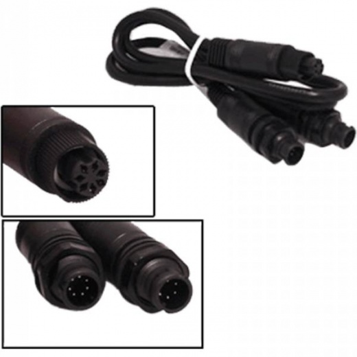 Furuno Data Y Cable, 7P(F) to 7P(M) 6P(M) .5m