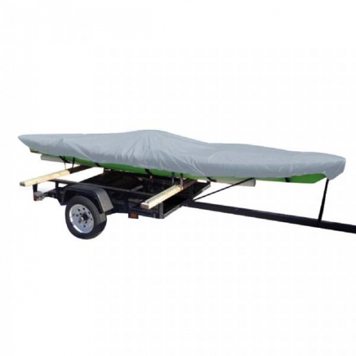 Carver Poly-Flex II Styled-to-Fit Cover for 12.5 ft Fishing Kayaks - Grey