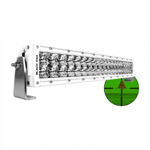 Black Oak Led Pro Series Double Row Combo Infrared 20 In 850Nm Light Bar - White
