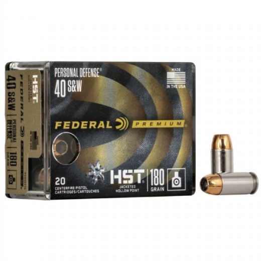 Federal Premium HST 40S&W 180Gr JHP - Self-Defense Ammunition