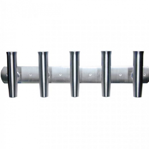 Tigress 5 Rod Aluminum Transom Mount Rod Holder - 35Inch
