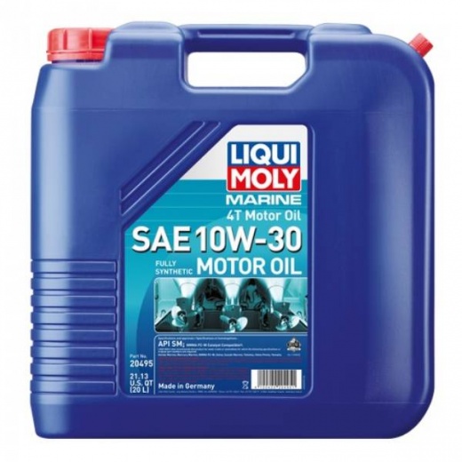 Liqui Moly Marine 4T Motor Oil 10W-30 - Synthetic Motor Oil for Marine Engines
