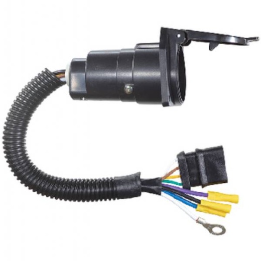 RV Designer 4-Way Flat to 7-Way Socket Adapter