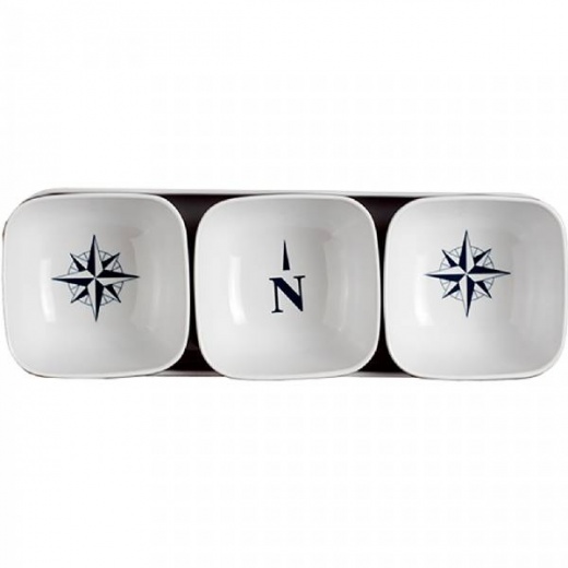 Marine Business Melamine Snack Set - Northwind - Set Of 4