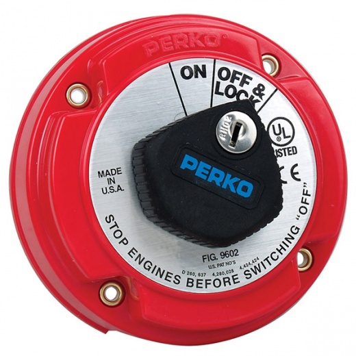 Perko Medium Duty Main Battery Disconnect Switch with Key Lock