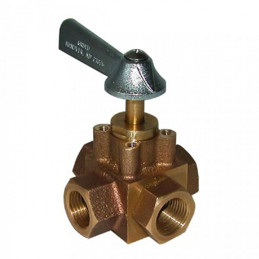 Groco 1/2Inch 4-Port Tank Selector Valve