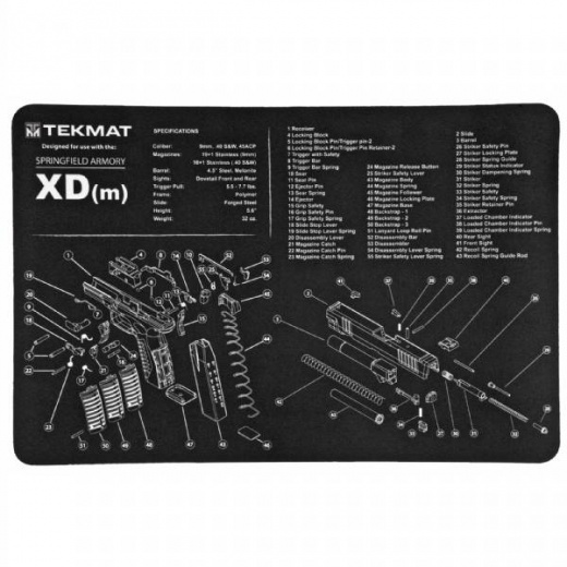 TekMat Pistol Mat for Springfield XDM - Best Gun Cleaning Mat Online