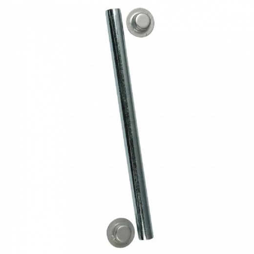 C.E. Smith Package Roller Shaft 1/2Inch X 5-1/4Inch W/Cap Nuts - Zinc