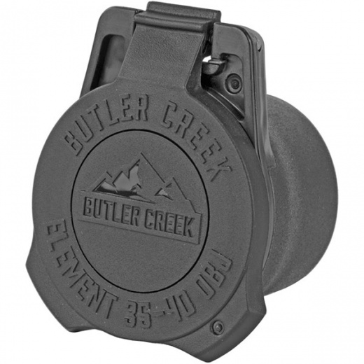 Butler Creek Element Scope Cover, 40mm, Black, Objective