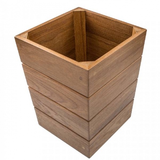 Whitecap Small Waste Basket - Teak