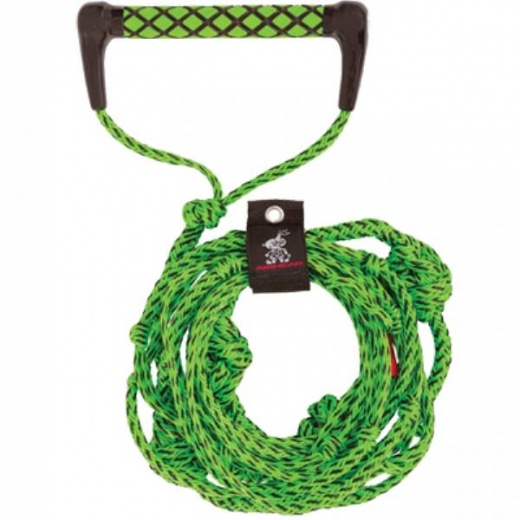 Airhead Wakesurf Rope, 25 Ft., 5 Section, Green