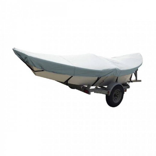 Carver Poly-Flex II Styled-to-Fit Boat Cover for 16 Ft Drift Boats - Grey
