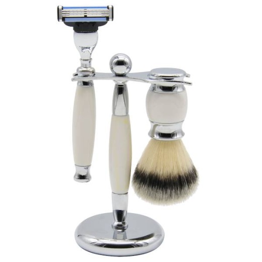 Union Razors Three Piece Shave Kit White