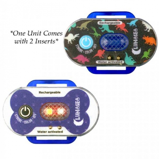 Lunasea Lighting Child/Pet Safety Water Activated Strobe Light - Blue Case, Blue