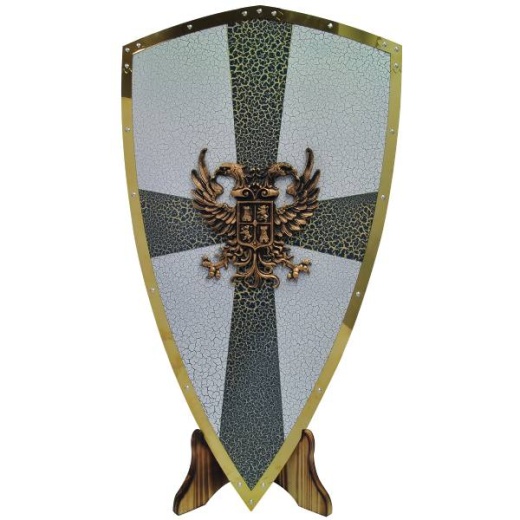 Treasure Cove Metal Fantasy Shield with Stand - 30in x 18in