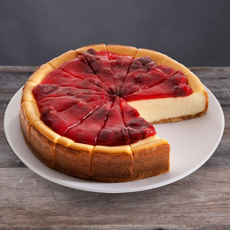 New York Strawberry Topped Cheesecake