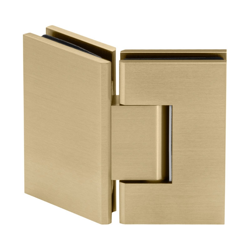 Glass Simple Genesis 135 Degree Glass-To-Glass Shower Door Hinge, Square Profile