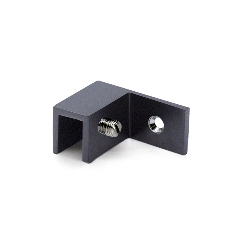 Left Hand Wall Mount "Slip Fit" Glass Clamp