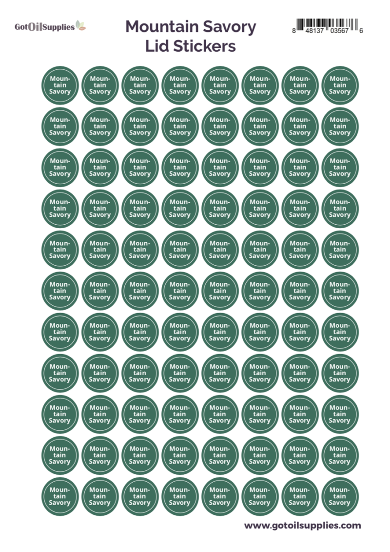 Mountain Savory Yl Lid Stickers