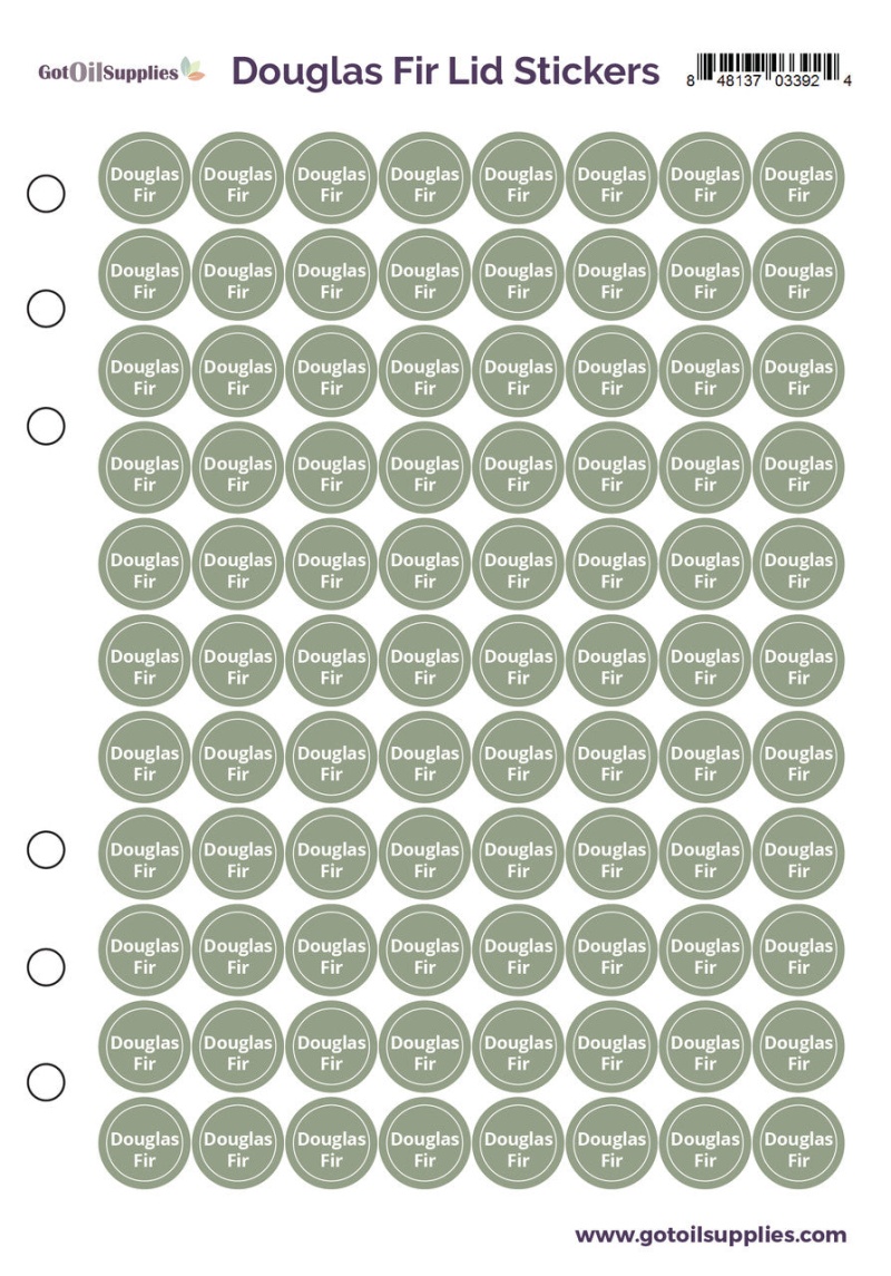 Douglas Fir dōTerra Lid Stickers