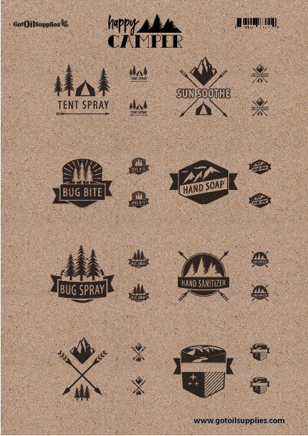 Happy Camper Labels