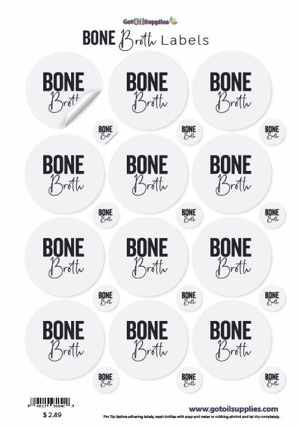 Bone Broth Labels